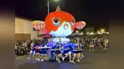 柳井金魚ちょうちん祭り、弘前ねぷたも登場し白壁の町並み彩る