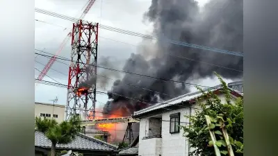 日本製紙八代工場で煙突から出火、消火活動で鎮圧 作業員10人無事