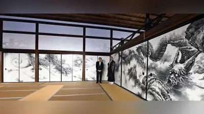 細川護煕元首相の障壁画「雲龍図」、龍安寺で26日から一般公開