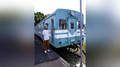 廃線のJR鍛冶屋線、元運転士がガイドに 思い出語り地域活性化