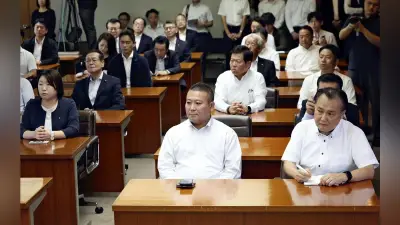 福岡県議会議長選、自民と非自民が39票で同数に 協議のため休憩