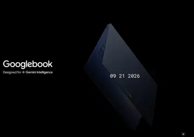 Google、Gemini搭載ノートPC「Googlebook」予約受付を9月21日に開始