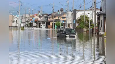 大雨特別警報、福井で初 冠水・土砂崩れ相次ぐ