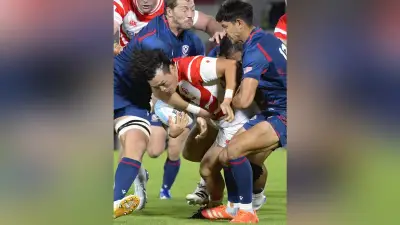 ラグビー日本、米国に63-14で大勝 19日決勝でフィジーと対戦