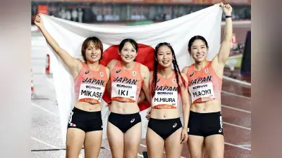 アジア大会陸上、女子４００リレーで日本が銅メダル、男子は５位に終わる