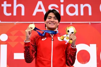 松下知之が競泳200個メで金、中国13歳は驚異のデビューV アジア大会