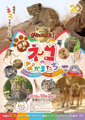 MISIA「ガムシャラ」とネコ科動物が共演 『劇場版ダーウィンが来た！』特別映像公開