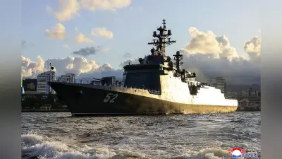 北朝鮮が新型駆逐艦「姜健」就役、金正恩氏「海軍の核武装化が実現」