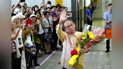 玉城デニー知事が退任、8年の県政に幕 安保・基地問題「7割近く占めた」