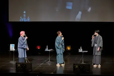 佐久間大介・梶裕貴・内山昂輝、着物姿で『風を継ぐもの』ステージ登壇 新情報解禁