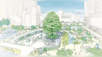 新宿駅西口駅前広場のデザイン計画公表、歩行者空間を大幅拡大へ