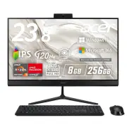 日本エイサー、Ryzen搭載23.8型フルHD一体型デスクトップ「Aspire C 24」4モデル発表
