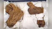 三重・鈴鹿の古墳で甲と冑がそろって出土、約1500年前の副葬品