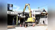 出雲市商店街火災から3か月、被災建物の解体撤去が本格化