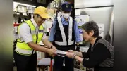 稲刈り後の飲み会シーズン前に、新庄署などが飲酒運転撲滅へ啓発活動