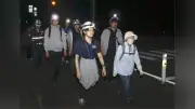 宮古・田老で初の夏場避難訓練、熱中症やクマ対策も確認