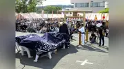 米坂線沿線絆まつり飯豊で開催、獅子の共演や復旧応援ソング披露