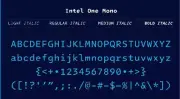 Intel、無償フォント「Intel One Mono」の開発終了宣言を撤回し再開