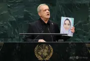 イラン大統領、国連で「決して屈服しない」と表明 米国をテロリズムで糾弾