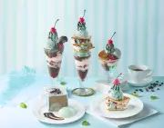ジョナサン初「チョコミントCollection」登場 全長約30センチのDXパフェなど全7品