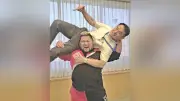 「唐津の重戦車」野崎広大選手、デビュー10周年大会をPR 峰市長にプロレス技