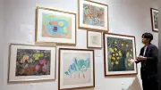 ７３歳で絵筆、被爆の記憶を描く　丸木スマ展、県立美術館で１１月２３日まで