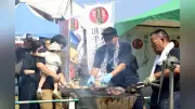 鹿児島市で肉フェスタ、黒牛の骨付きもも肉丸焼きなど2000人分提供