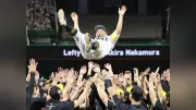 ソフトバンク中村晃、引退試合で初回二塁打 同期・岩崎翔との対決に「最高の野球人生」