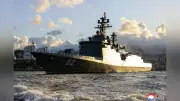北朝鮮が新型駆逐艦「姜健」就役、金正恩氏「海軍の核武装化が実現」