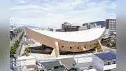 旧県立体育館解体工事、一時中断 耐震調査のため15日から来月14日まで