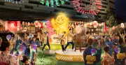 OMO7大阪で通年開催「PIKAPIKA祭NIGHT」、巨大ビリケンさんと盆踊り