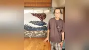 大島紬の端布で桜島を描く布絵作家・宮元篤司さん「もう一度命を吹き込み作品としてよみがえらせる」