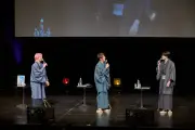 佐久間大介・梶裕貴・内山昂輝、着物姿で『風を継ぐもの』ステージ登壇 新情報解禁