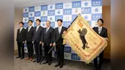都市対抗Vの西濃運輸、大垣市長に報告 12年ぶり2回目の優勝