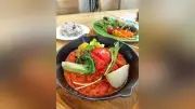 県産野菜ふんだんに使ったハンバーグ、山形市の自然派カフェで好評