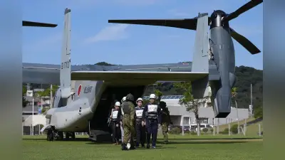 陸自オスプレイ、玄海原発の防災訓練に初参加…対応拠点と駐屯地を２往復