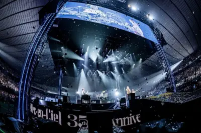 L'Arc-en-Ciel、結成35周年ツアー開幕 新曲「総天然色」披露 hydeが感謝
