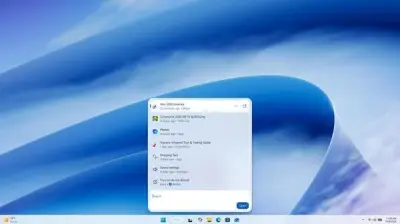 Windows 11の新しい検索機能がプレビュー公開、設定変更を検索画面から直接実行可能に