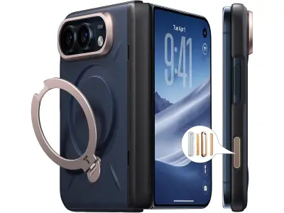 TORRASのiPhone Duo用ケース「Ostand Q3 リザートーン」発売、360度回転リング付き