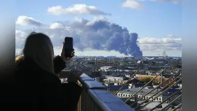 露サンクトペテルブルクでウクライナ無人機攻撃、石油施設火災で１人死亡・５人負傷