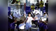 アジアパラ大会聖火リレー開始、増田明美さんがファーストランナー