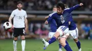 上田綺世、先制弾で国際Aマッチ通算22得点　「成長し続ける」信念語る