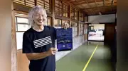 閉校の旧跡市小学校で光と音楽のライブイベント、江津市で10、11日に開催