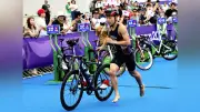 アジア大会トライアスロン混合リレー、定塚が奮闘し銀メダル獲得に貢献