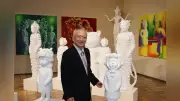 長江録彌氏生誕100年記念、親子2人の彫刻展が瀬戸市美術館で開催