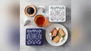 正倉院宝物の文様を缶にデザイン、奈良祥樂が焼き菓子と紅茶を24日発売