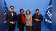 ノーベル平和賞のピレイ氏、ＩＣＣ訪問し赤根所長らと面会