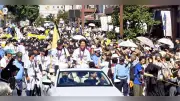 西濃運輸が都市対抗Vパレード、大垣市で2万8000人が祝福