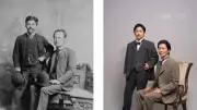 田辺誠一＆風間俊介、明治の偉人兄弟に激似と話題！ドラマ『日の丸ブラザーズ』扮装ビジュアル公開