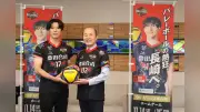 ウルフドッグス名古屋・市川健太選手、長崎市長を表敬訪問…１１月に地元でホームゲーム
